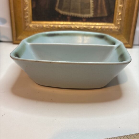 BUCHAN Scotland Stoneware Pottery Divided Bowl Handpainted "Thistle" - Picture 7 of 10